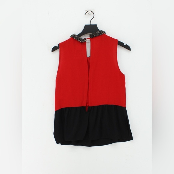 Zara Embellished Peplum Top XS - Picture 4 of 10